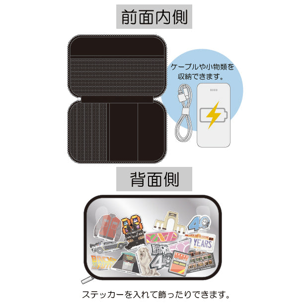 ステッカー付きガジェットケース